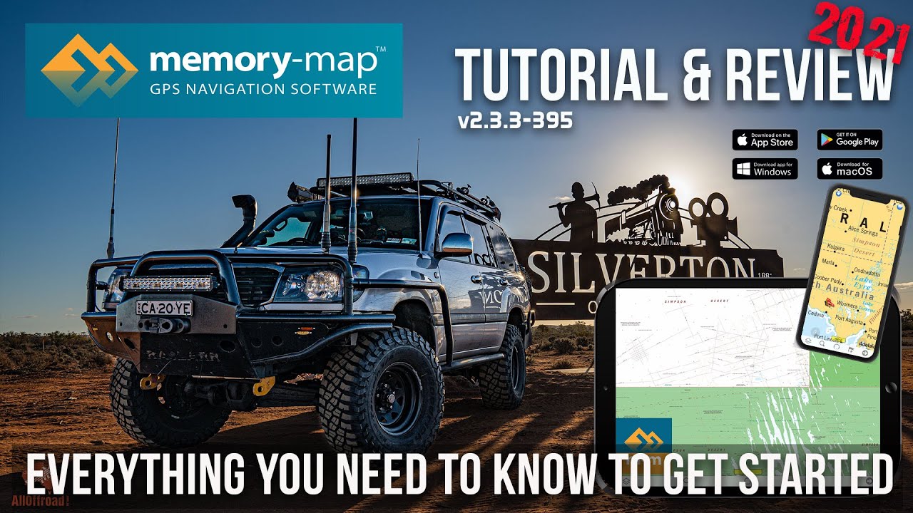 Обзор и руководство по навигации Memory Maps 4WD GPS | Лучшая замена Hema Raster? [2021]