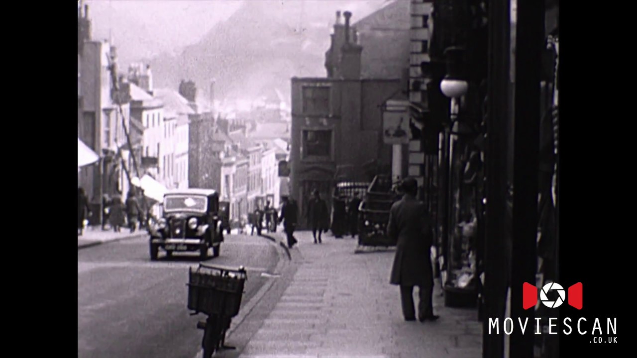 Lewes East Sussex old movie footage , vintage film from 1930s