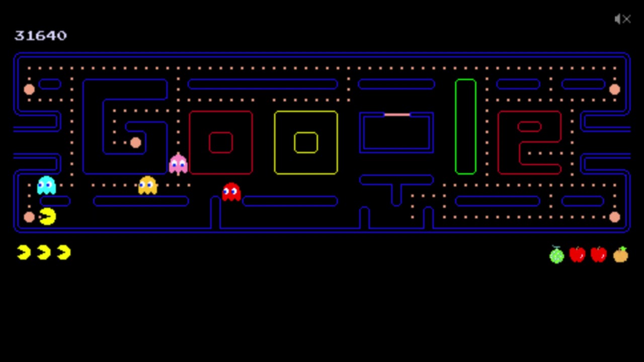 Pacman Google doodle high score