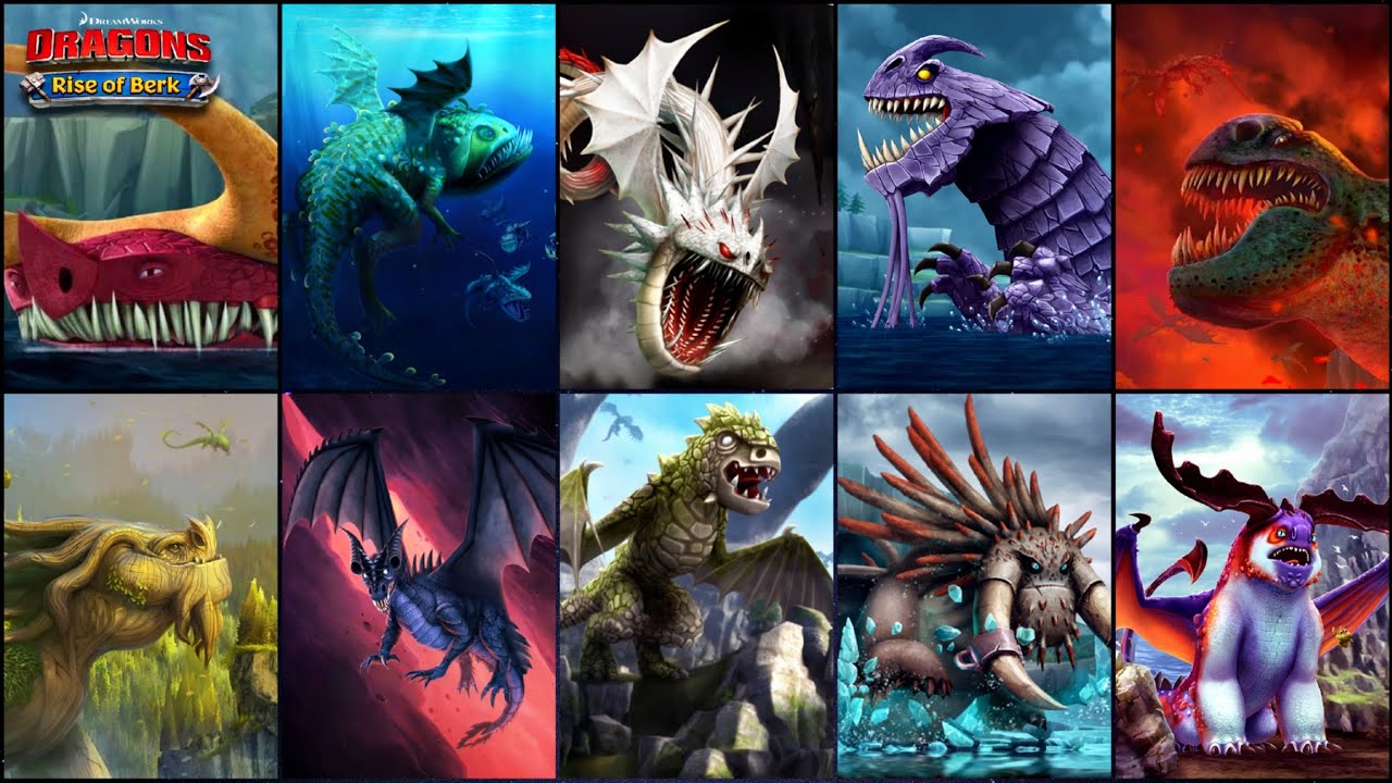 All 11 Legendary Bosses Dragons Cinematic On Rise of Berk - Dragons : Rise of Berk