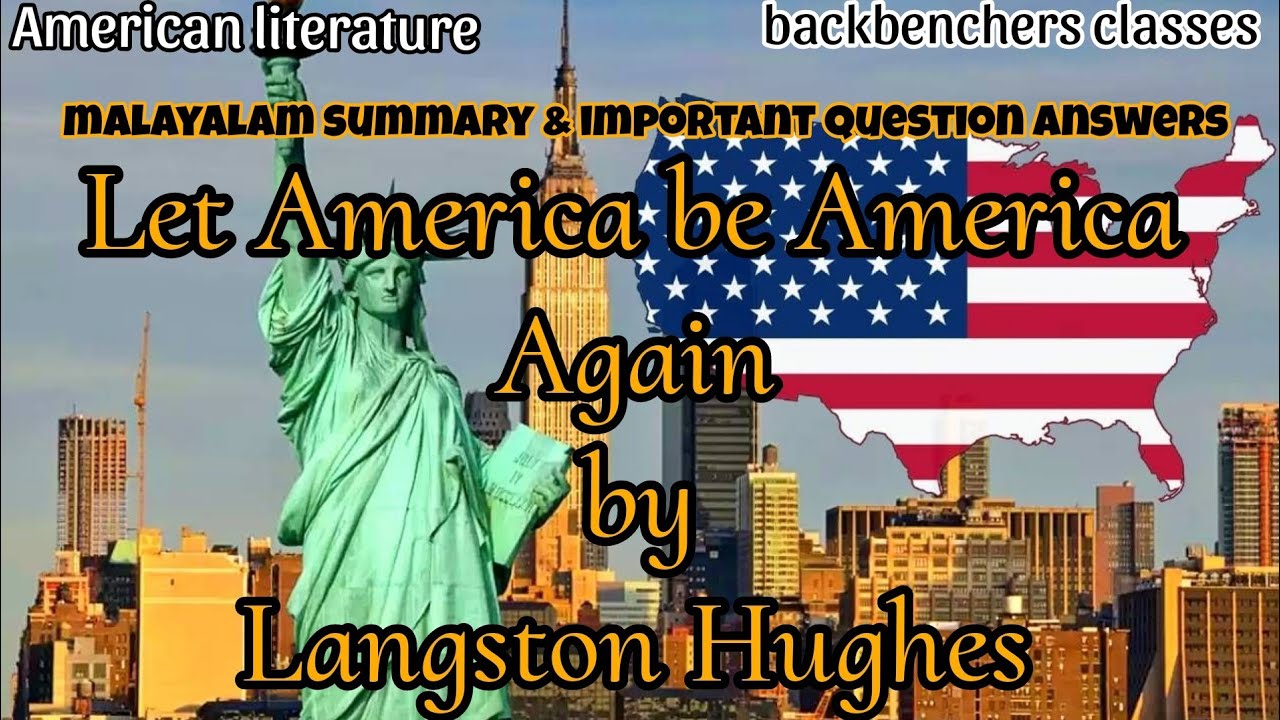 Let America be America Again by Langston Hughes||malayalam