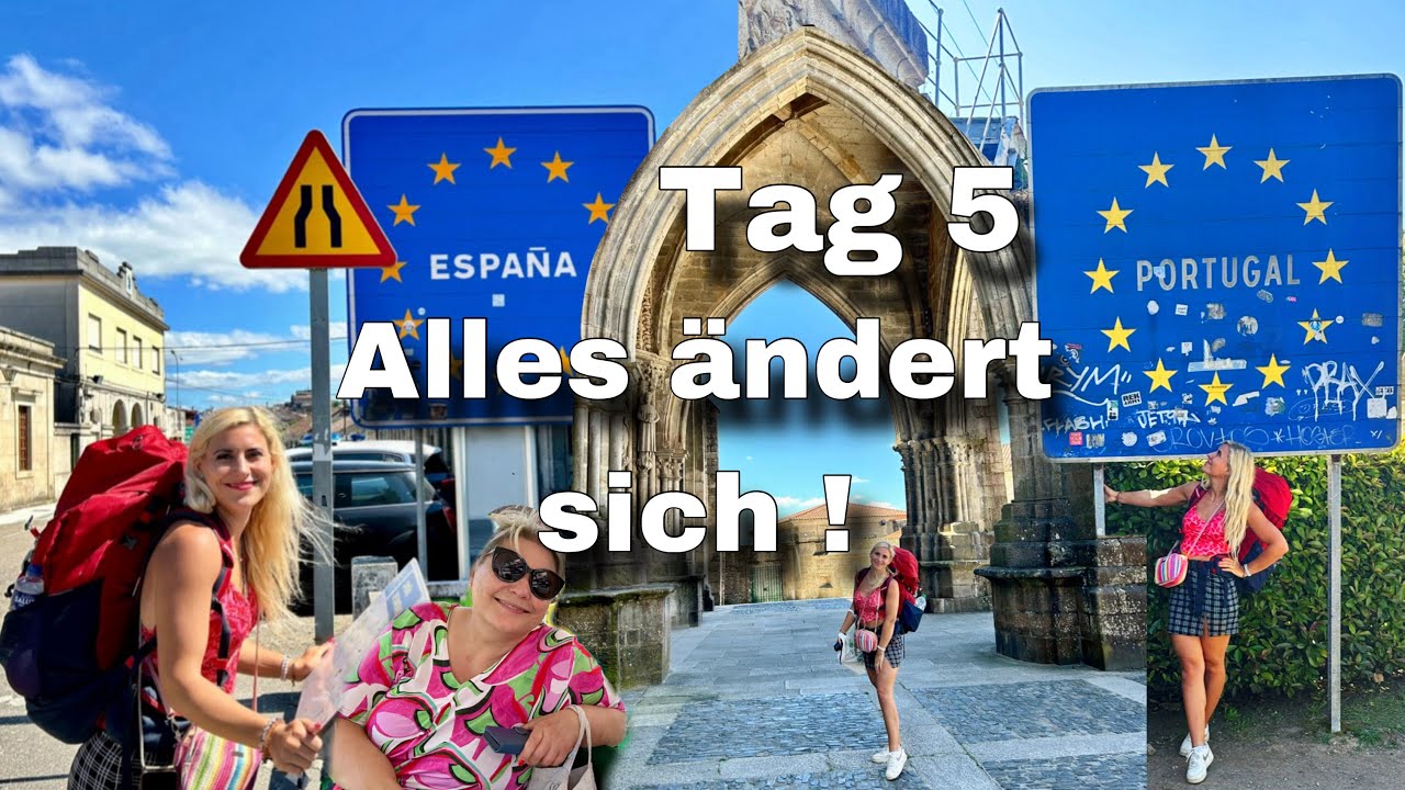 REISEBERICHT JAKOBSWEG: TAG 5 - GRENZÜBERQUERUNG - Von Portugal nach Spanien - Mama braucht Hilfe