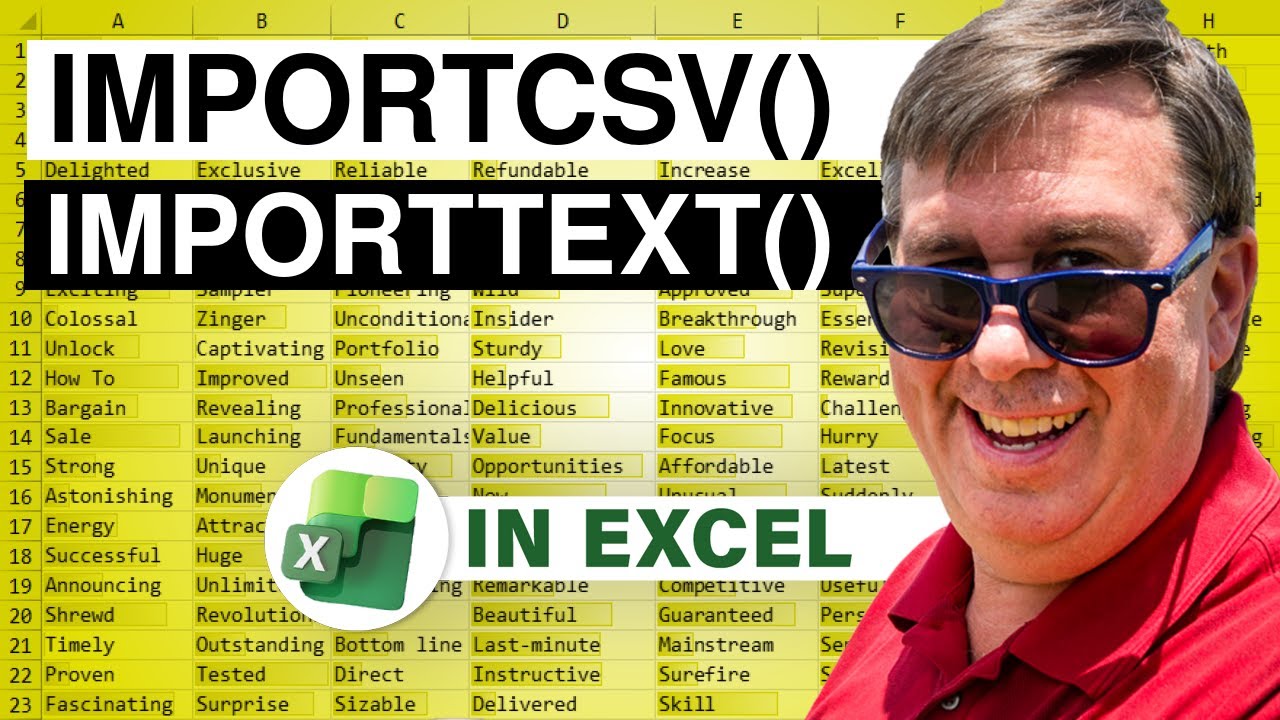 Excel — новые функции Excel IMPORTCSV и IMPORTTEXT