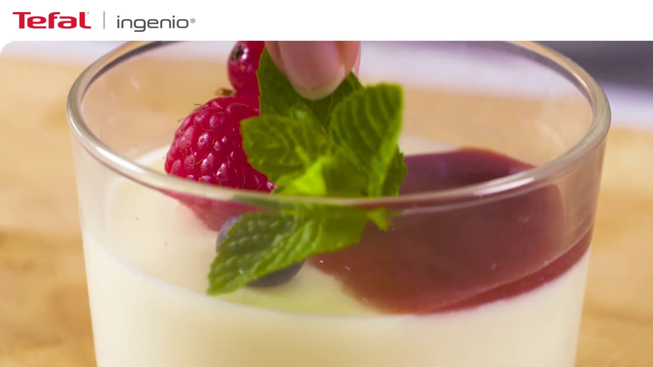 Berry Panna Cotta recipe with Tefal Ingenio