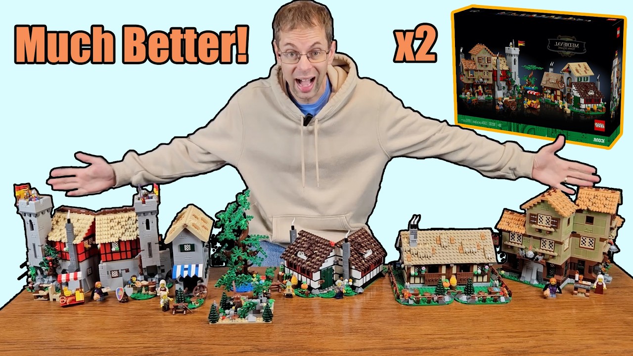 We DOUBLED the LEGO Medieval Town Square