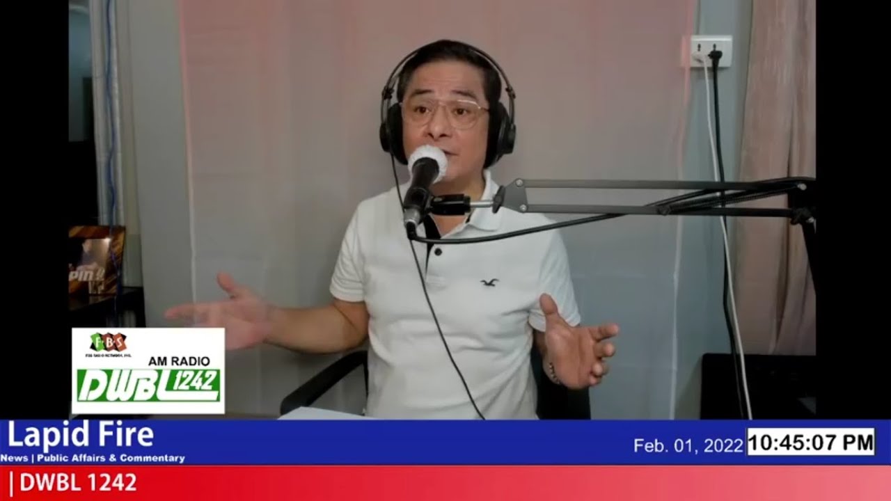 ISANG KATULAD NI TRILLANES, KAILANGAN NATIN SA SENADO! (LAPID FIRE, Feb 1, 2022)