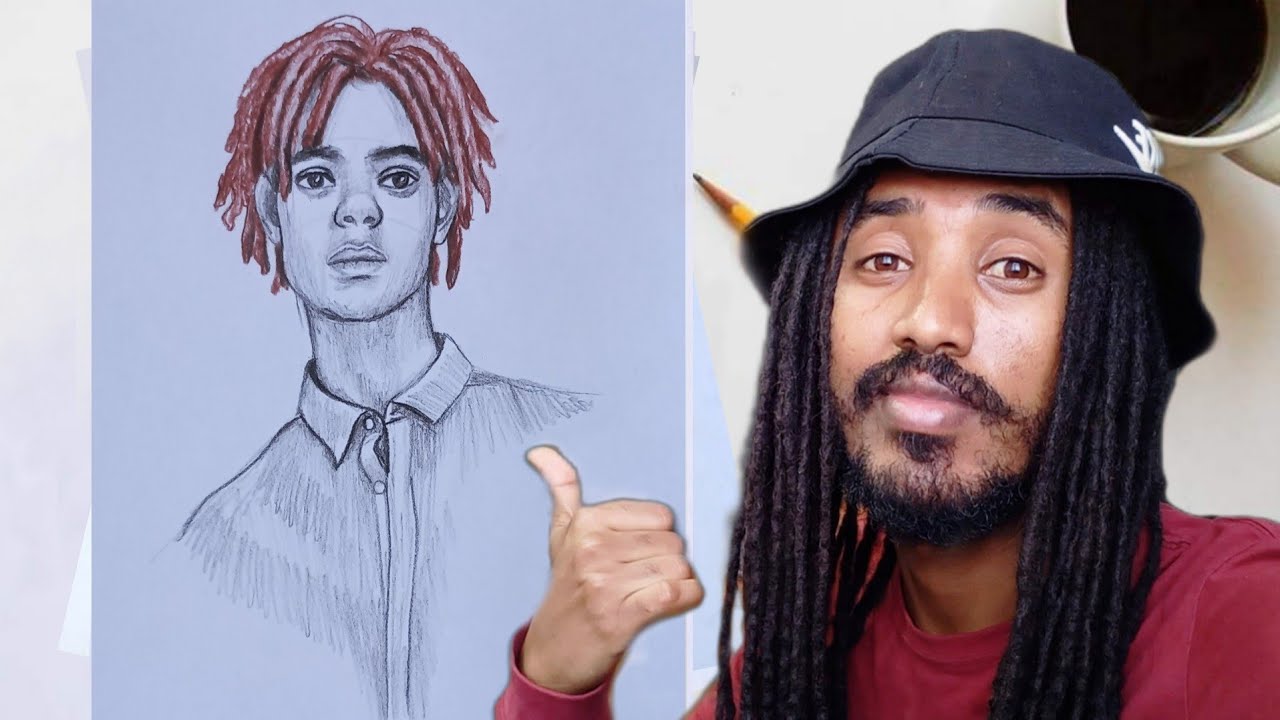 How to Draw Dreadlocks male