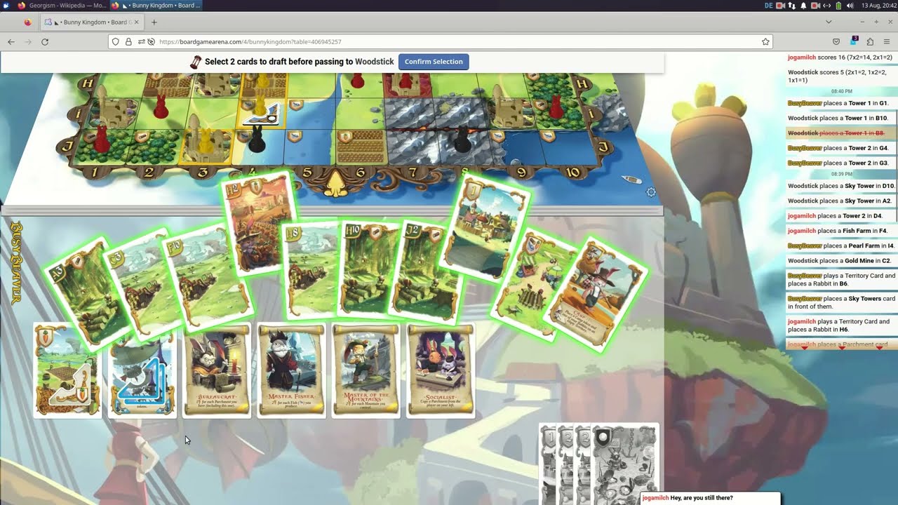 Bunny Kingdom BGA High Level Game