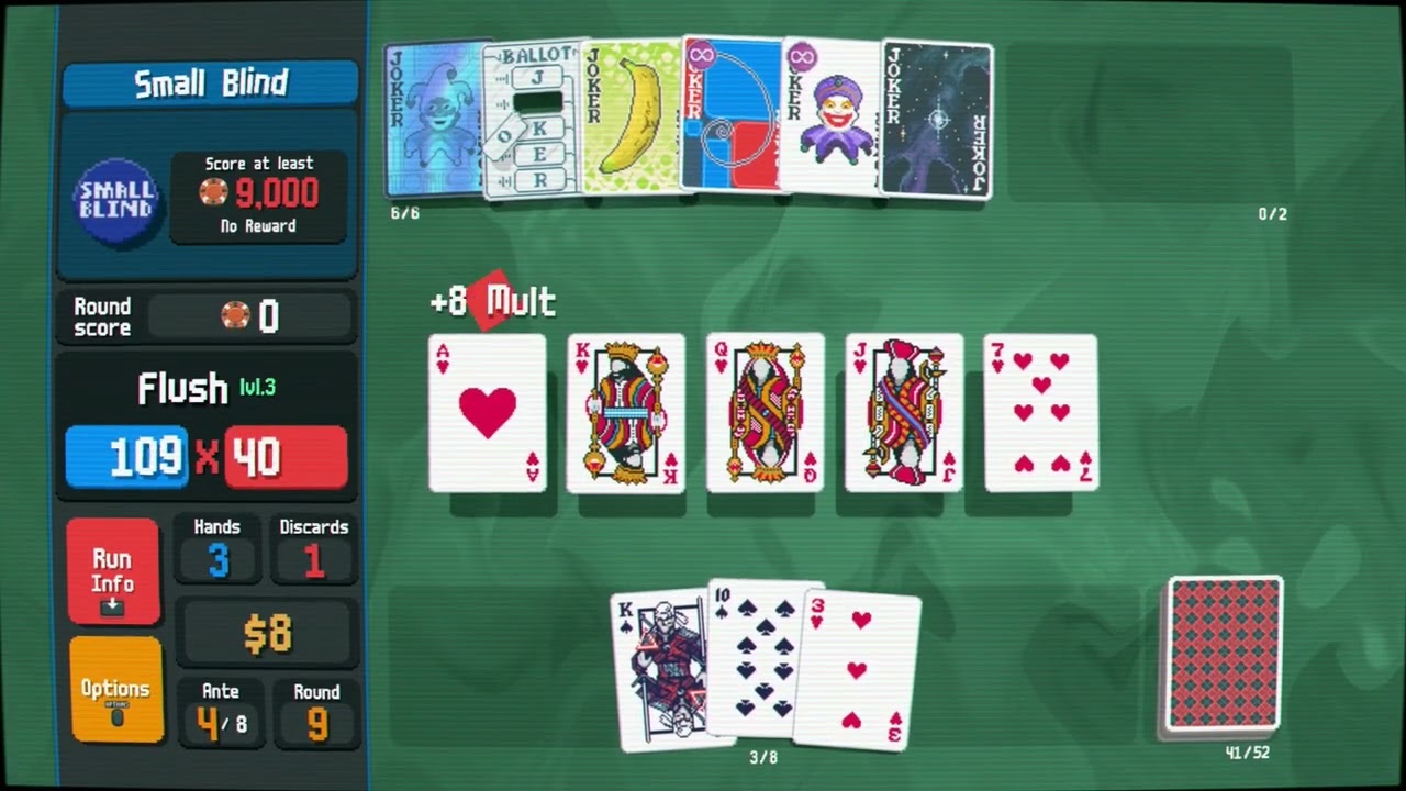 Balatro Checkered Deck Orange Stake 4