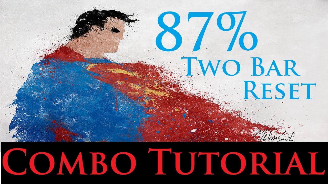 Injustice - Combo Tutorial - Superman (87% Two Bar Reset)
