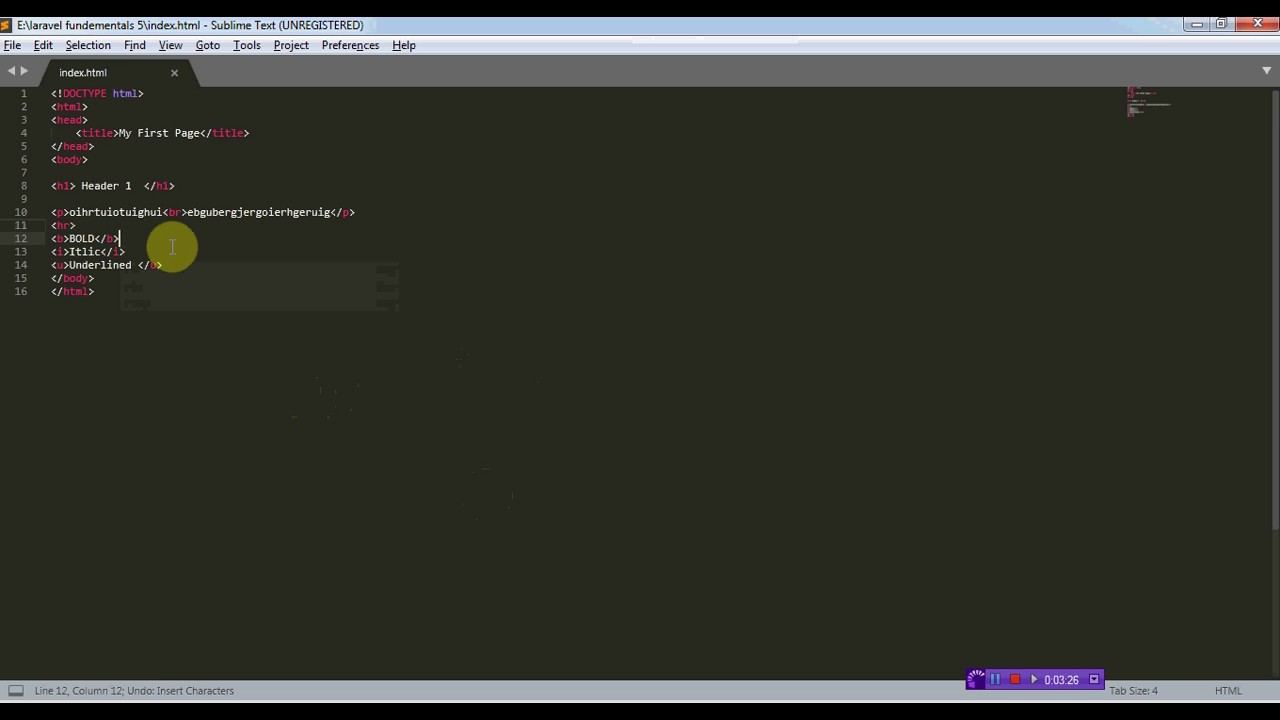 كورس HTML5  المحاضرة (2)
