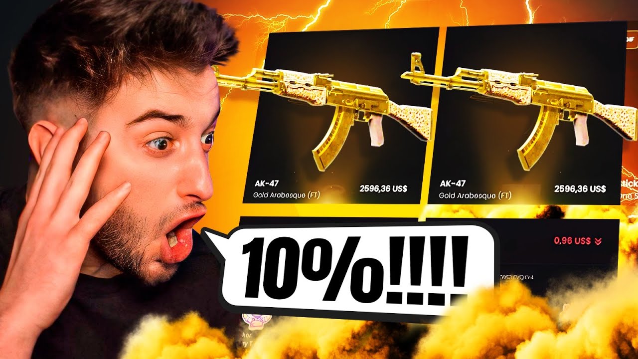 10% GOLD ARABESCO EN LA CAJA MÁS PSICOPATA DE KEYDROP!!