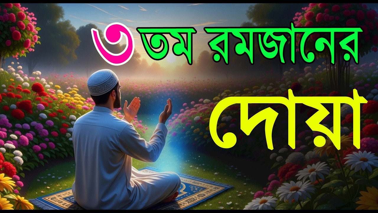পবিত্র রমজানের ৩ তম দিনের স্পেশাল দোয়া l Dua For Ramadan | Most Beautiful Dua For Ramadan 2026
