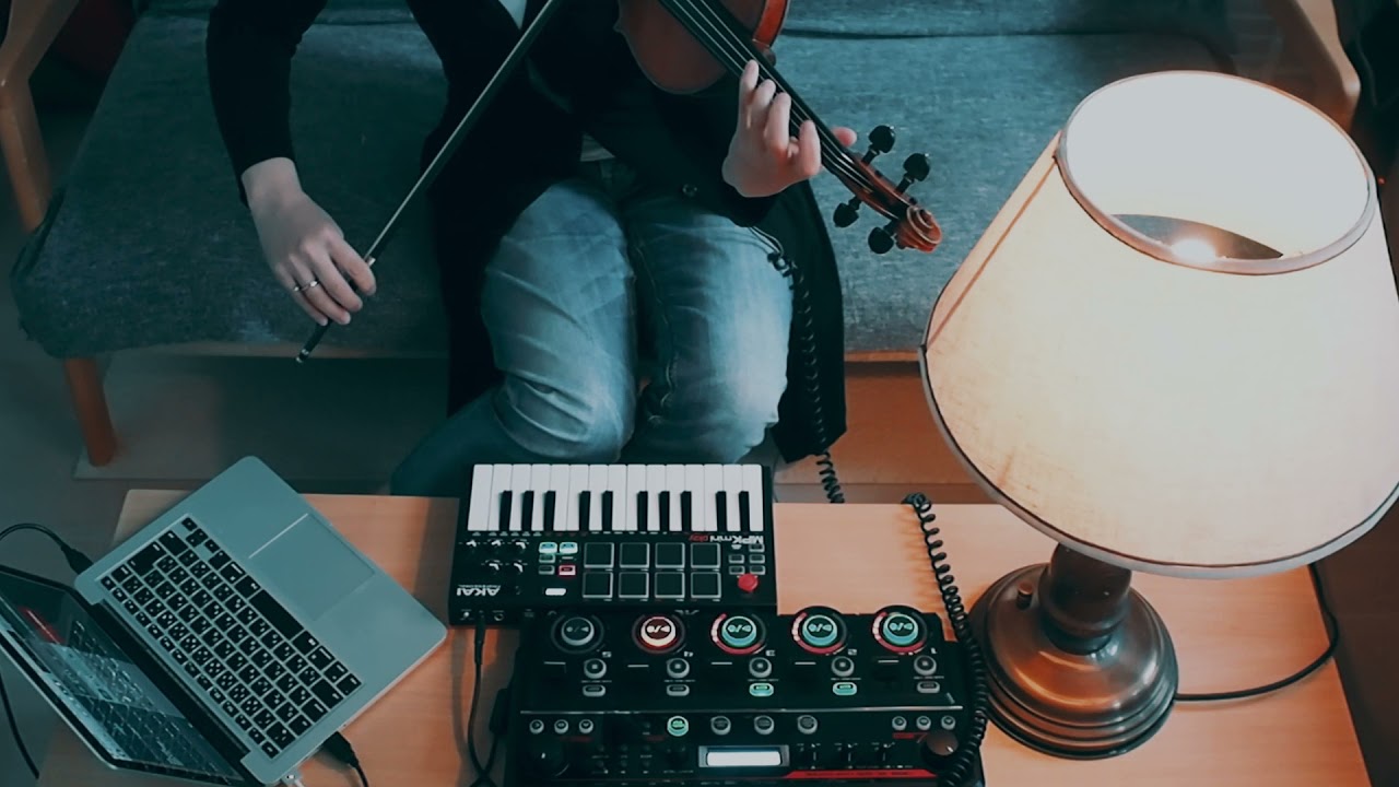 Violin looping session 1 with Boss RC 505