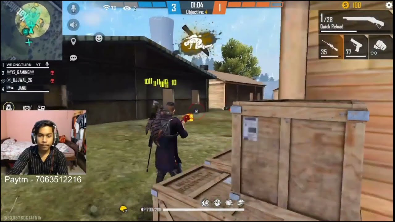Free Fire 1v4 Clutch | #ff1v4clutch