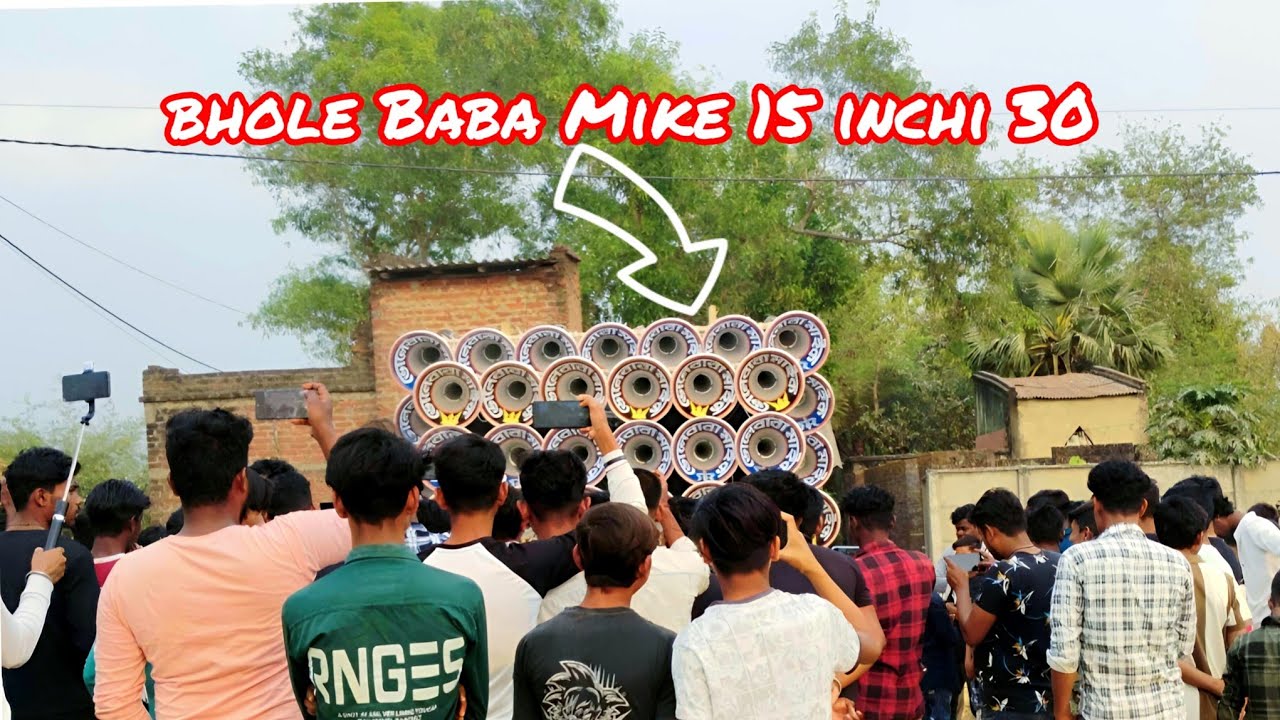 ভোলে বাবা মাইক নতুন 15 ইঞ্চি 30নতুনবক্স 4টে 5Kমেশিন দিয়ে মাল সেটিংকরছেbhole Baba Mike 15 inchi 30##