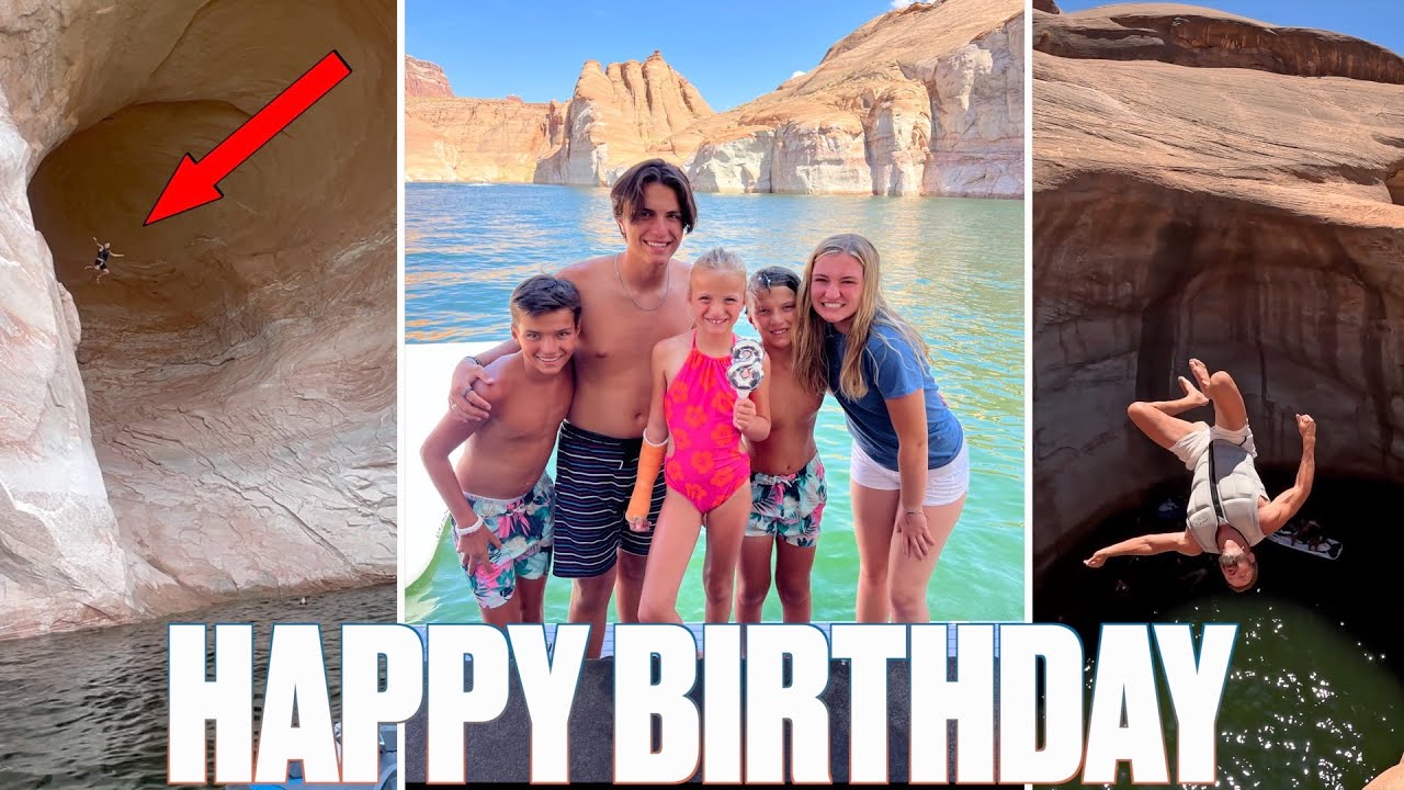 HAPPY BIRTHDAY HAZYL BINGHAM | 8-YEAR-OLD RIDING JET SKIS AND JUMPING OFF CLIFFS IN LAKE POWELL