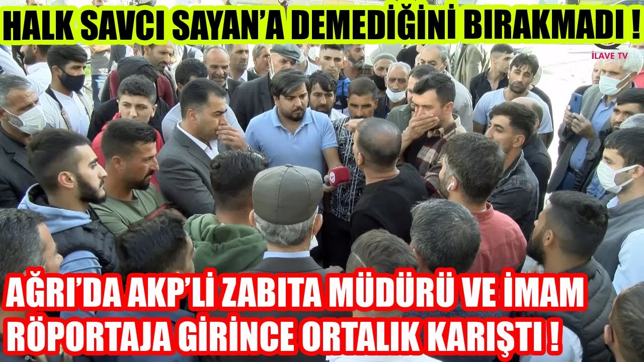 AĞRI'DA AKP'Lİ ZABITA MÜDÜRÜ VE İMAM RÖPORTAJA DAHİL OLUNCA ORTALIK KARIŞTI !