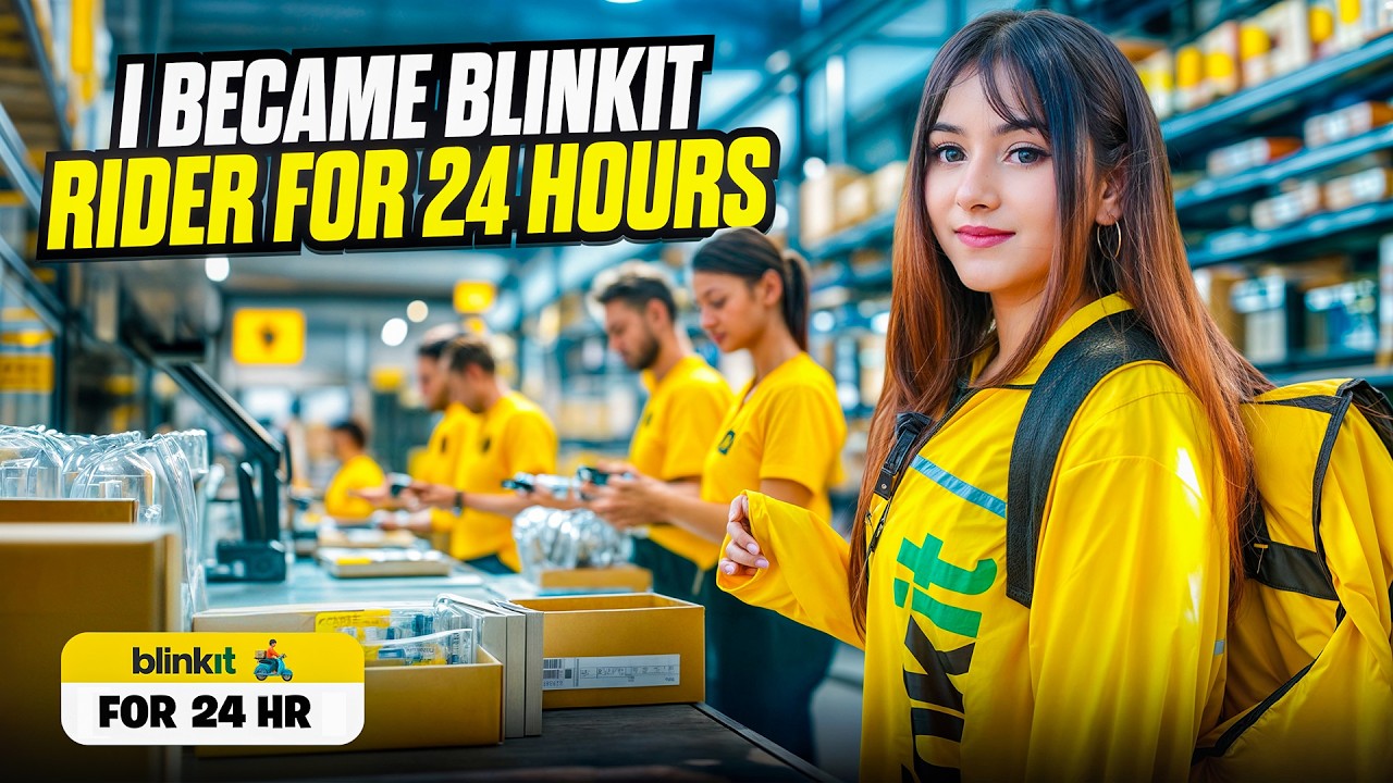 I Became a Blinkit Delivery Girl for a Day!😳