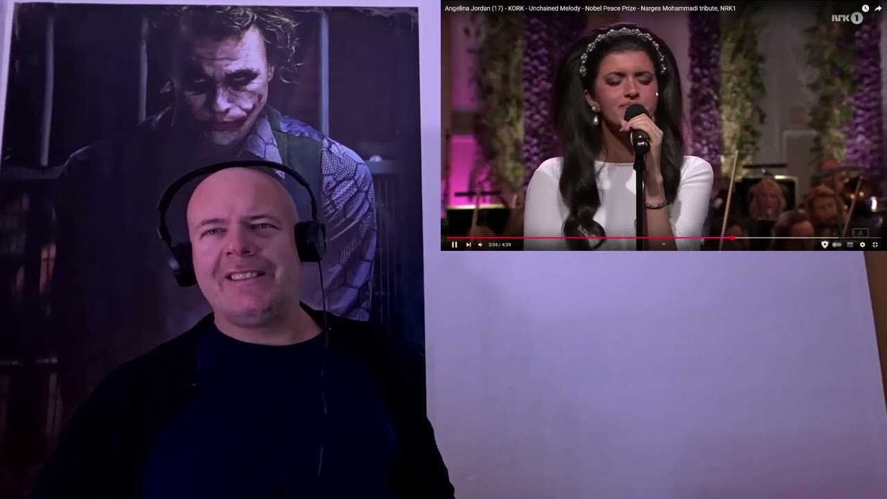 Singer reacts to Angelina Jordan  Unchained Melody - Nobel Peace Prize ( Cover ) Reaction