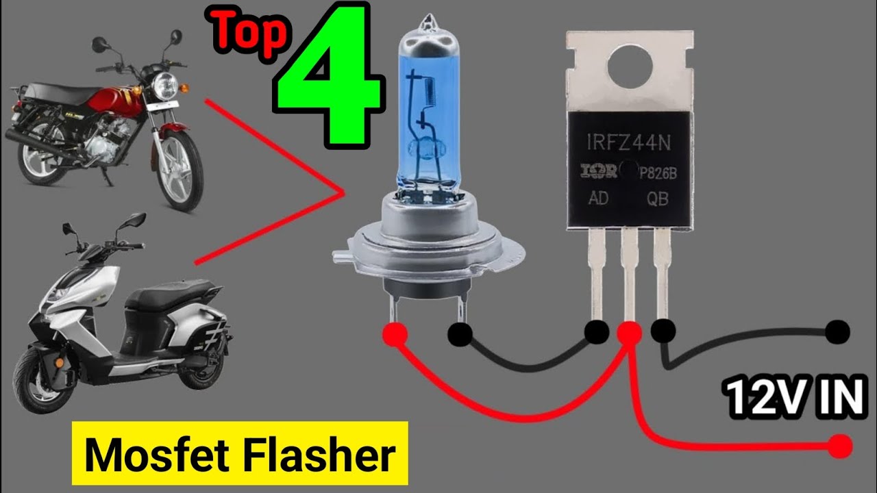 4 простых и легких проекта для начинающих с использованием MOSFET-транзисторов BC547 и IRFZ44N.