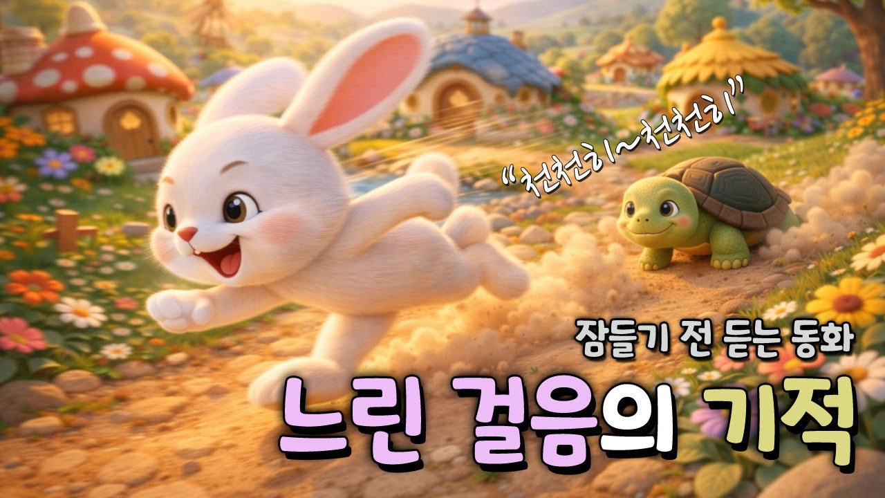 🐢 느린 걸음의 기적｜토끼와 거북이 #어린이동화 #잠자리동화 #유아동화 #kidsstory #bedtimestory #childrensstory #storybook