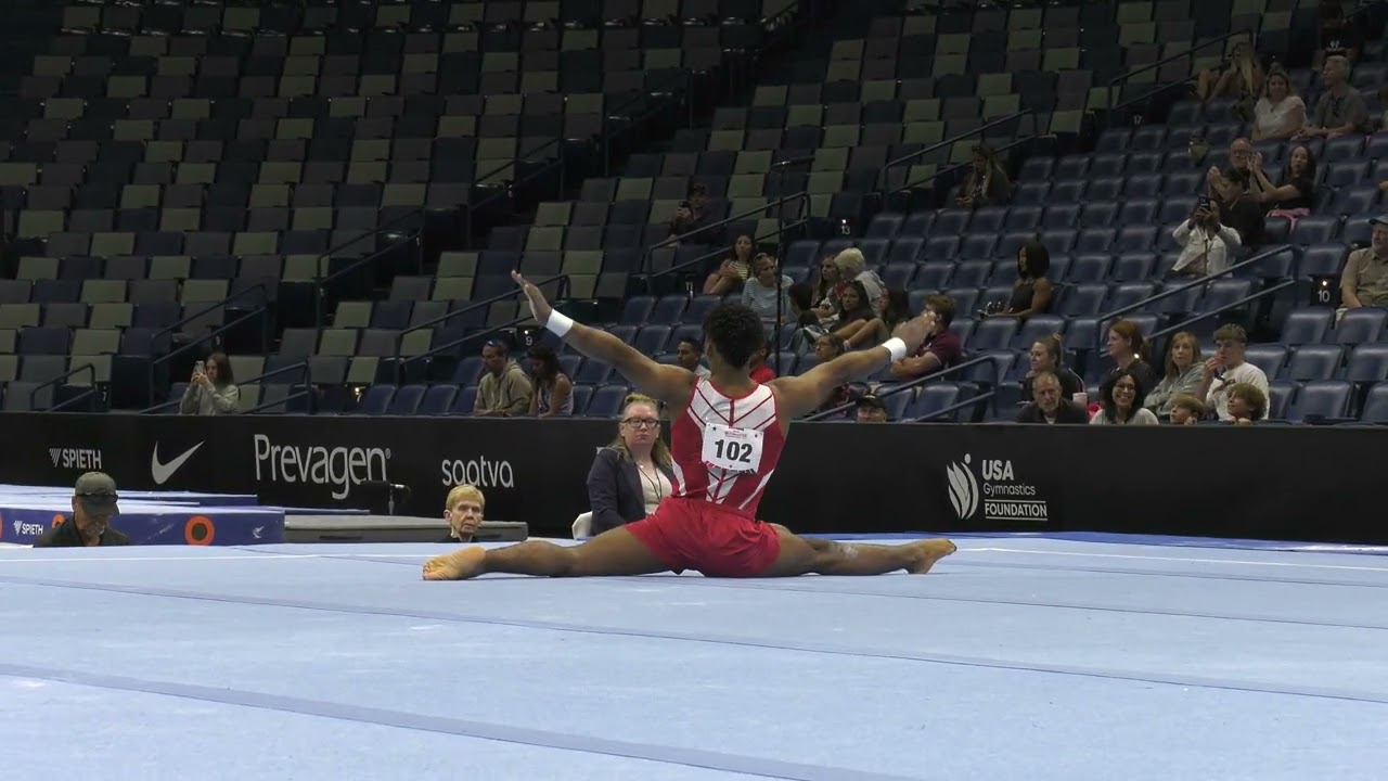 Uzoma Ojoh -  Floor Exercise  - 2025 Xfinity U.S. Championships -  Junior Men Day 2
