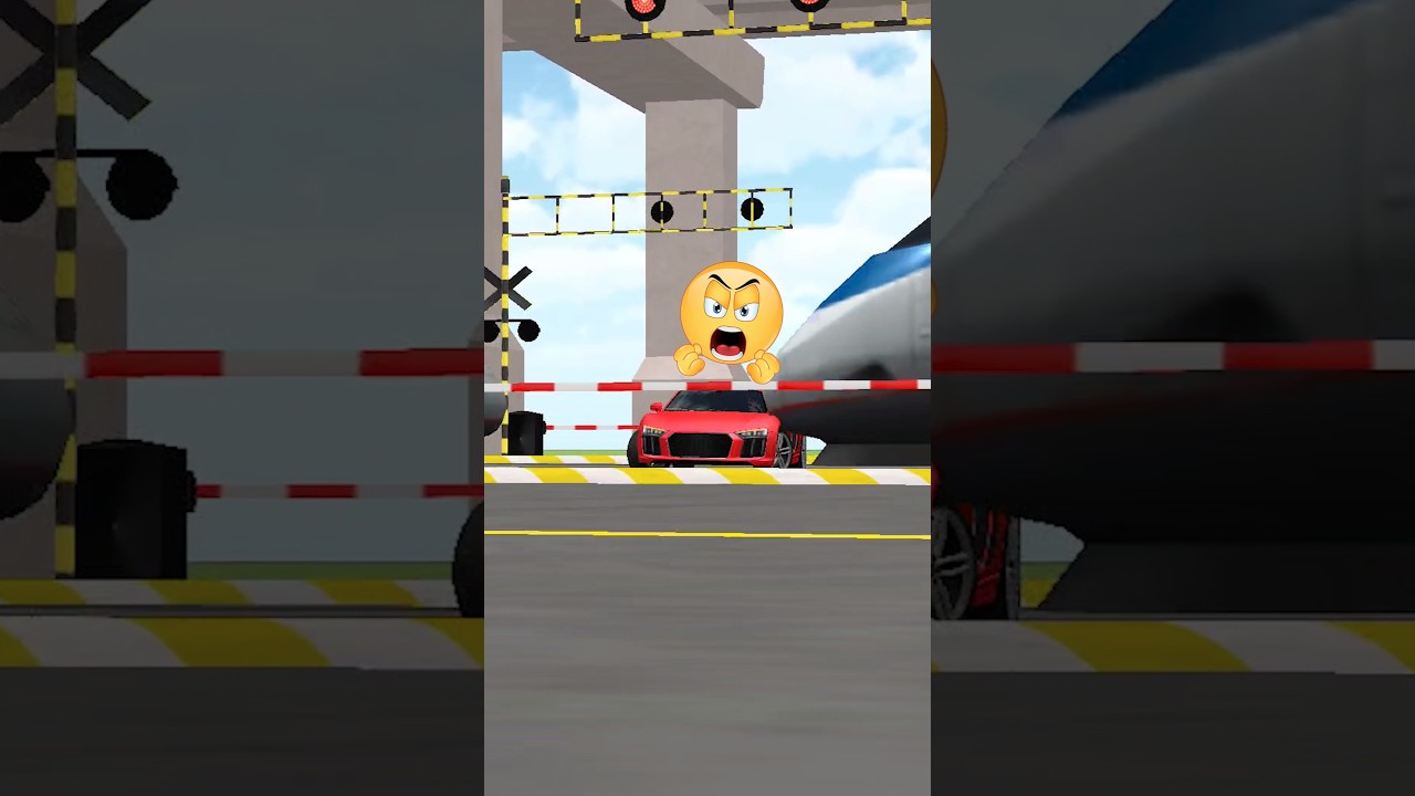 Audi R8 vs Bullet Train 3D Driving Class Simulator