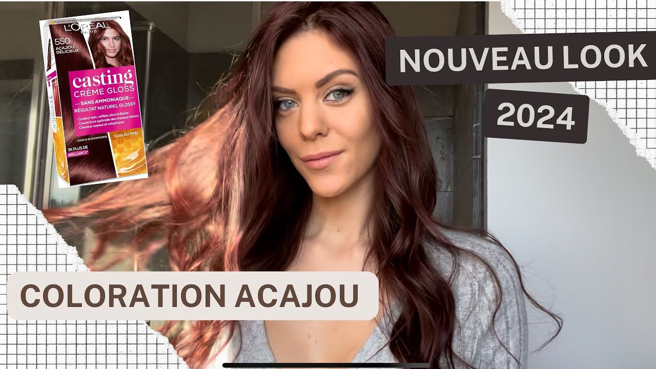 JE TESTE LA COLORATION ACAJOU (de Casting Crème Gloss) // teinte 550
