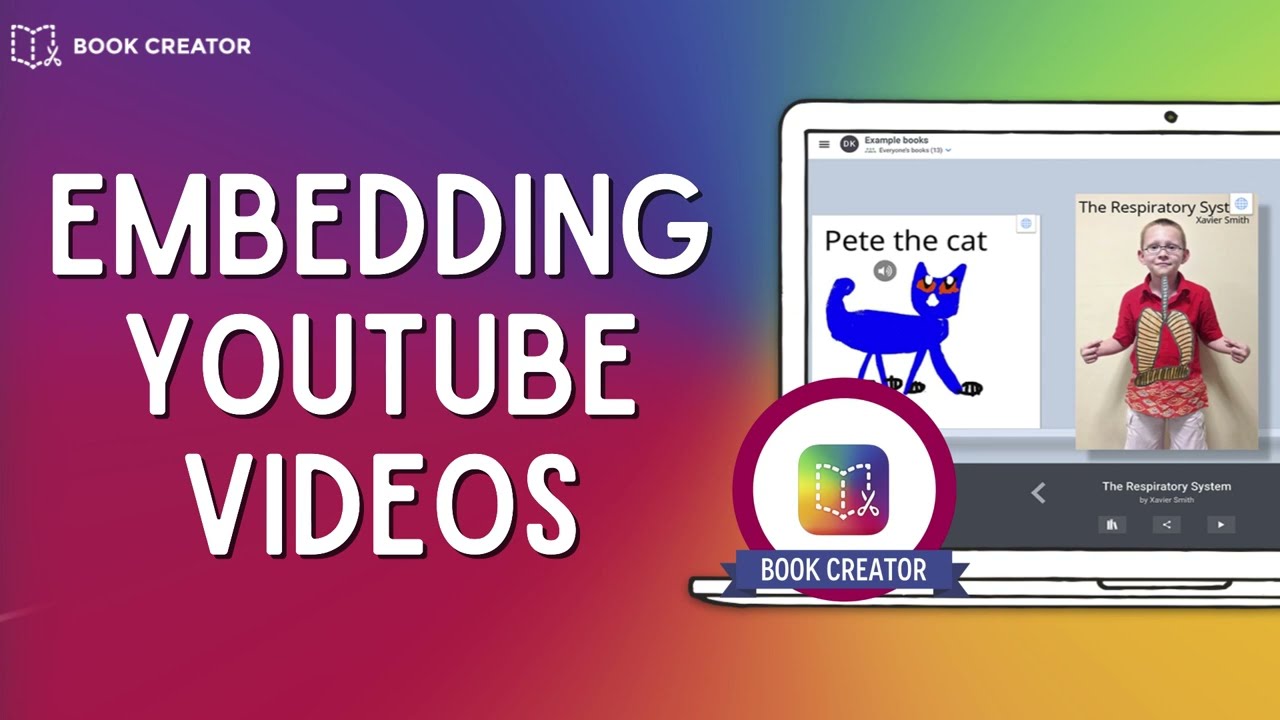 📕 Book Creator for Teachers:  Embedding YouTube Videos