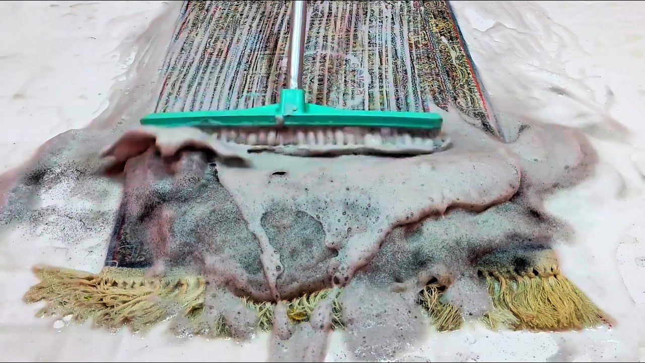 carpet cleaning - The wonderful feeling of cleaning the carpet despite the scratches -rug cleaning 🧼