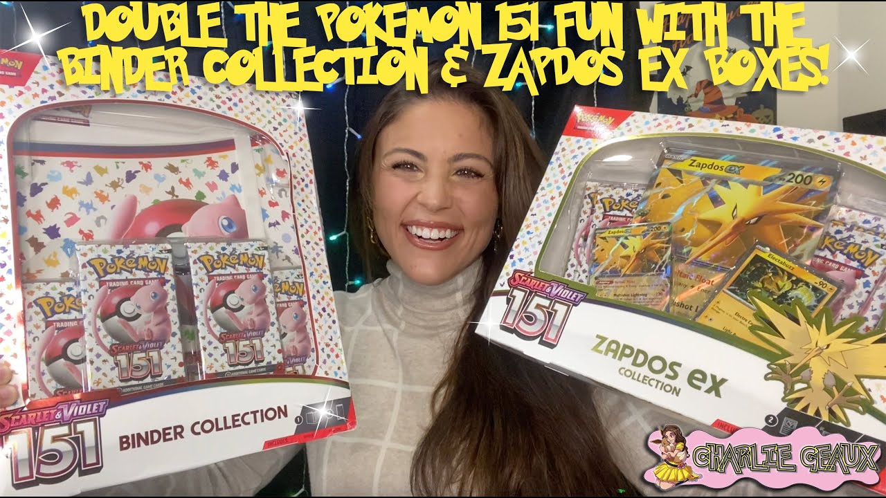 DOUBLING UP AGAIN! THIS TIME WITH THE POKÉMON 151 BINDER COLLECTION AND ZAPDOS EX BOXES!