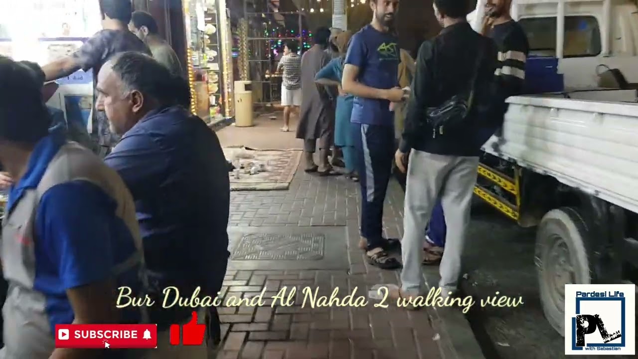 Bur Dubai Night Life | Bur Dubai City And Streets Walk At Night 4K 2022 |  #LateNightWalking #foryou