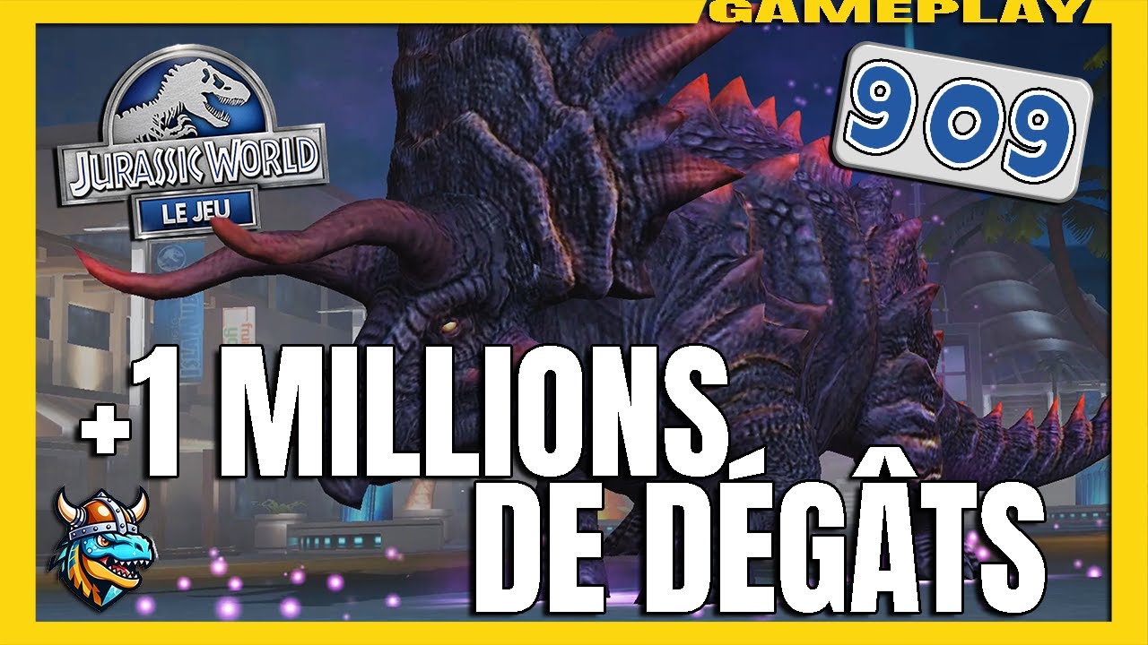 +1 MILLIONS DE DÉGÂTS EN 1 COMBAT, COMBAT DE BOSS ► JURASSIC WORLD: Le Jeu #909 - royleviking