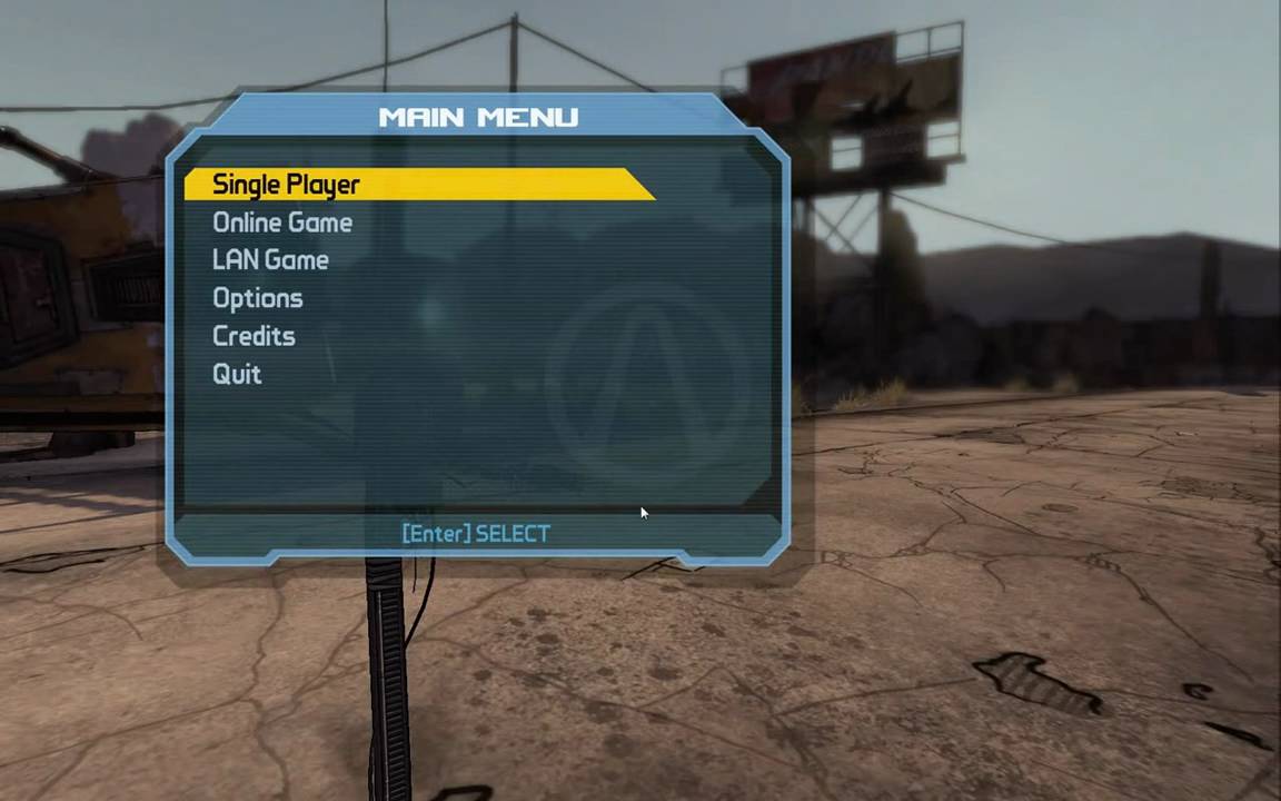Borderlands menu claptrap