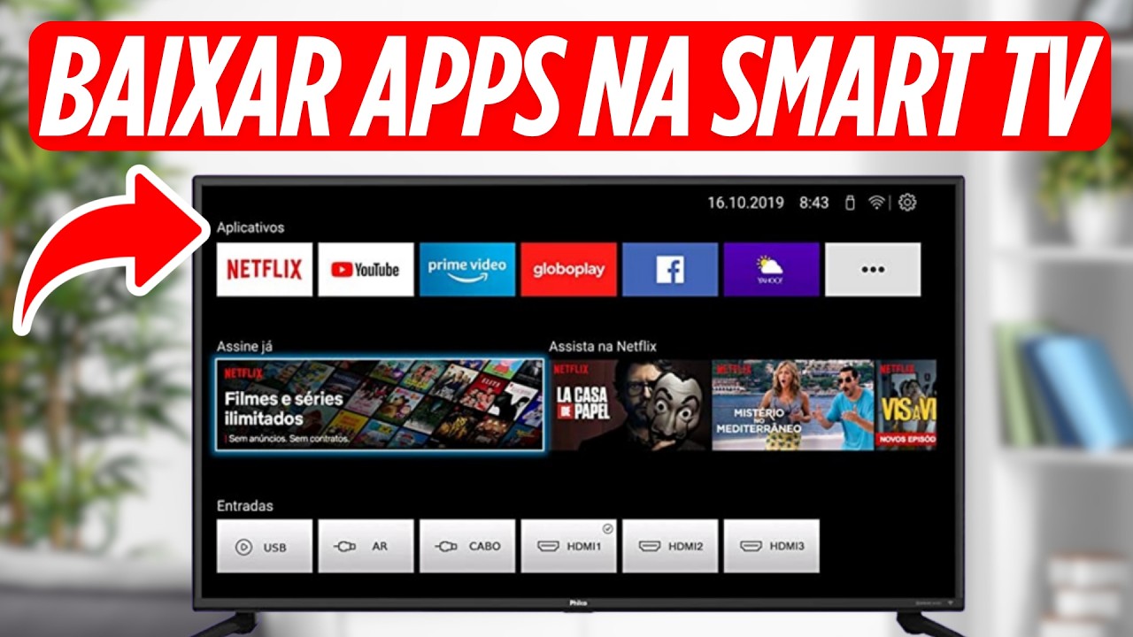 Como BAIXAR E INSTALAR APLICATIVOS na SMART TV