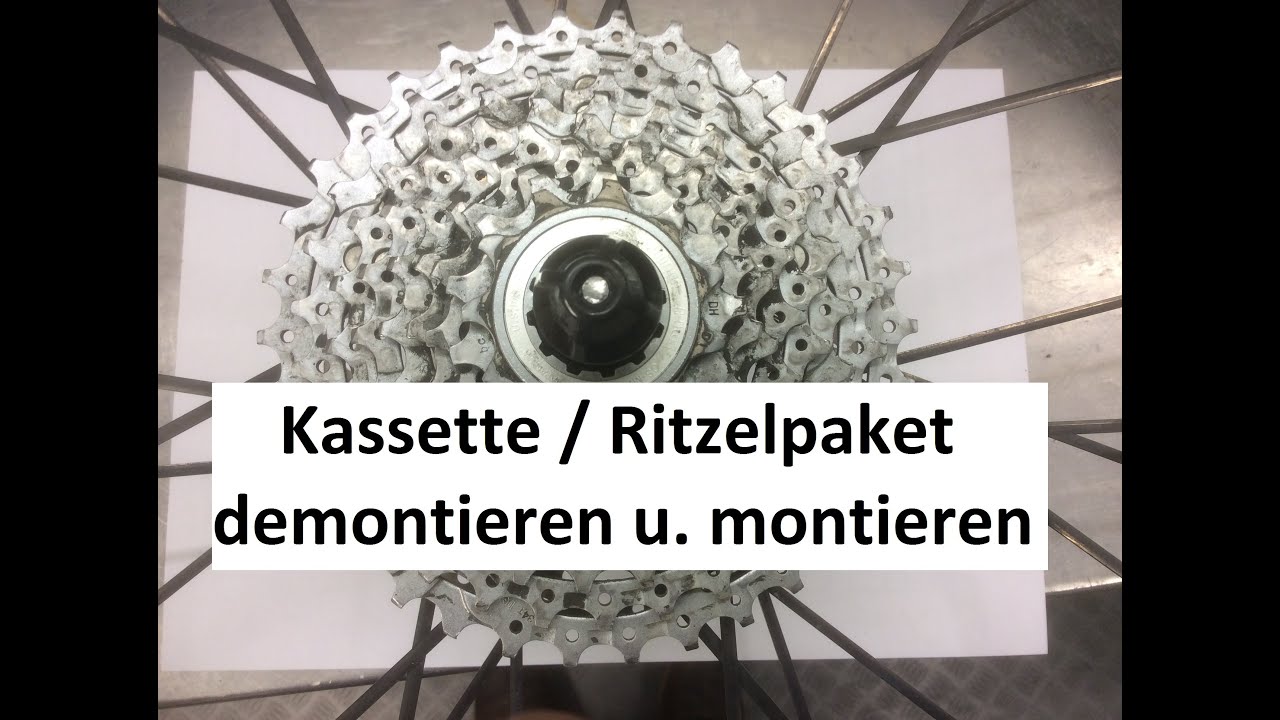 Shimano Kassette / Ritzelpaket wechseln - demontieren und montieren