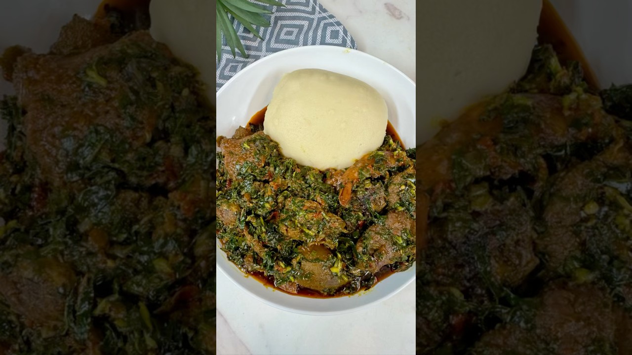 The best way to make Nigerian Vegetable soup by Ify&rsquo;s Kitchen #shortsafrica #shorts