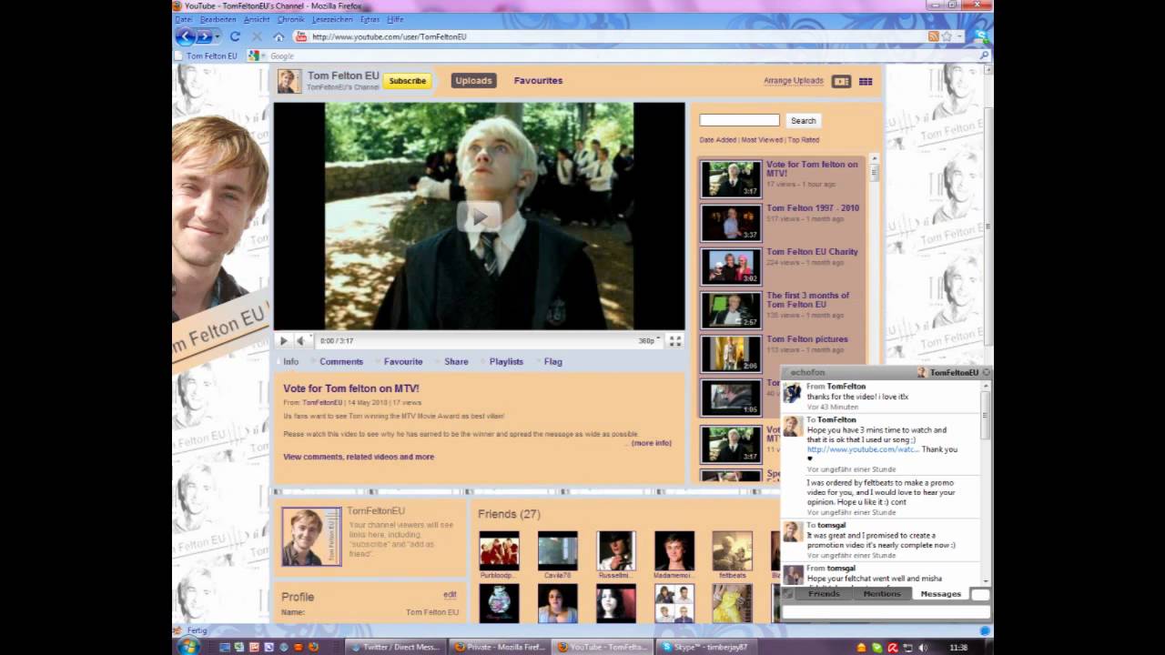 Tom Felton EU 1st Birthday - Memories of our first year!