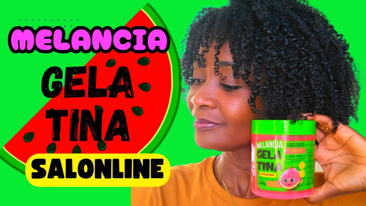 TESTEI A GELATINA DE MELANCIA 🍉 DA SALON LINE.