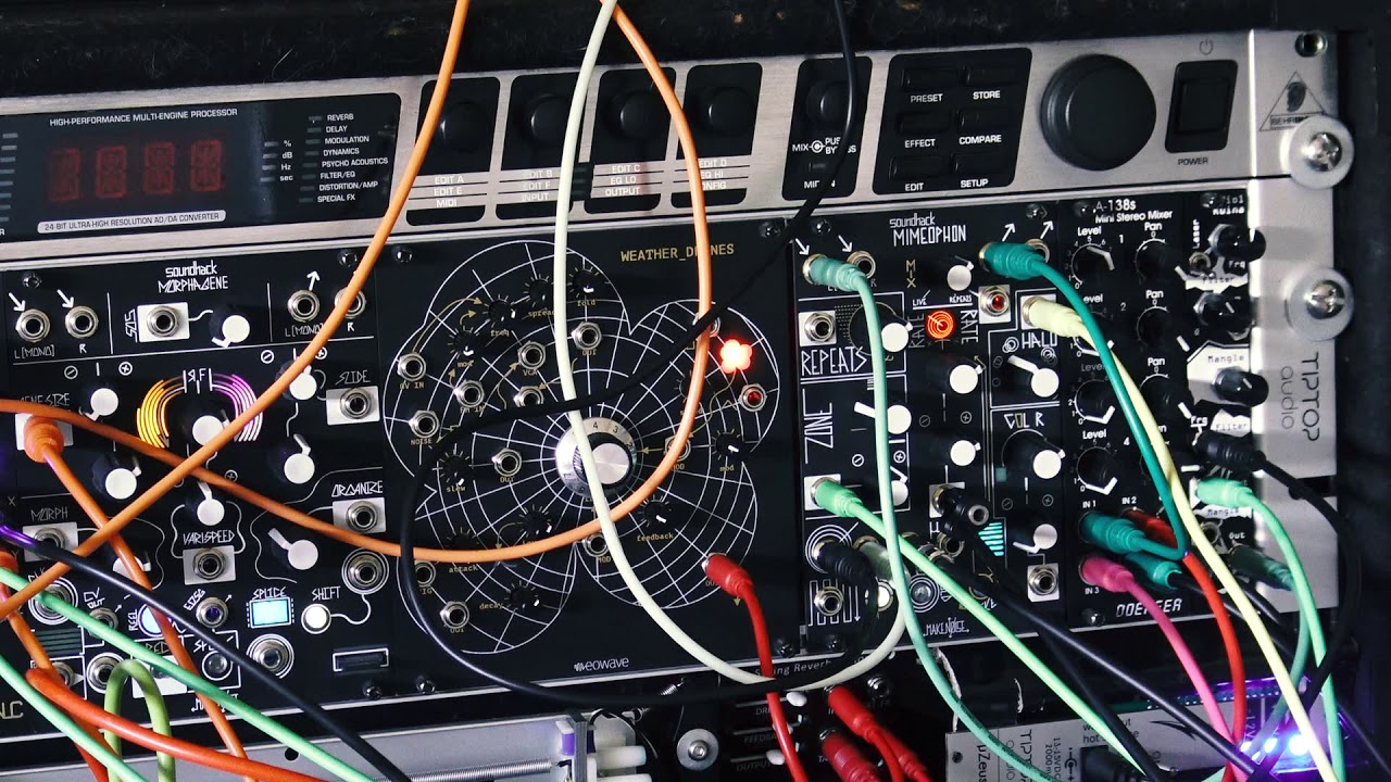 Module Demo - Make Noise Mimeophon - Glitch Drum Test - 9/12/19