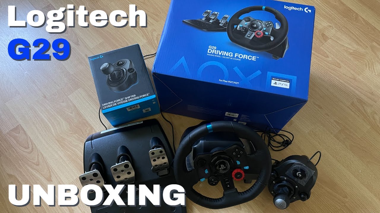 Logitech G29 Driving Force steering wheel for a PS4 2021 - Unboxing