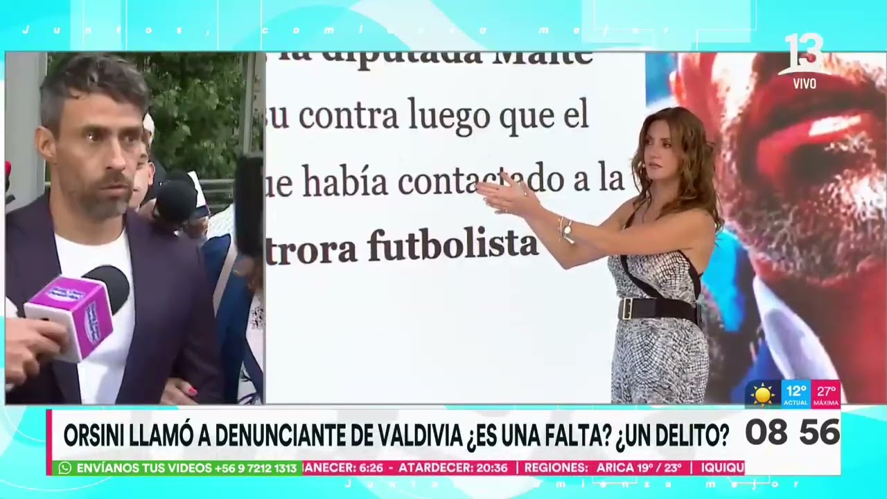 Caso Valdivia: Orsini llamó a denunciante y le contó que él le envió 100 mensajes| Tu Día | Canal 13