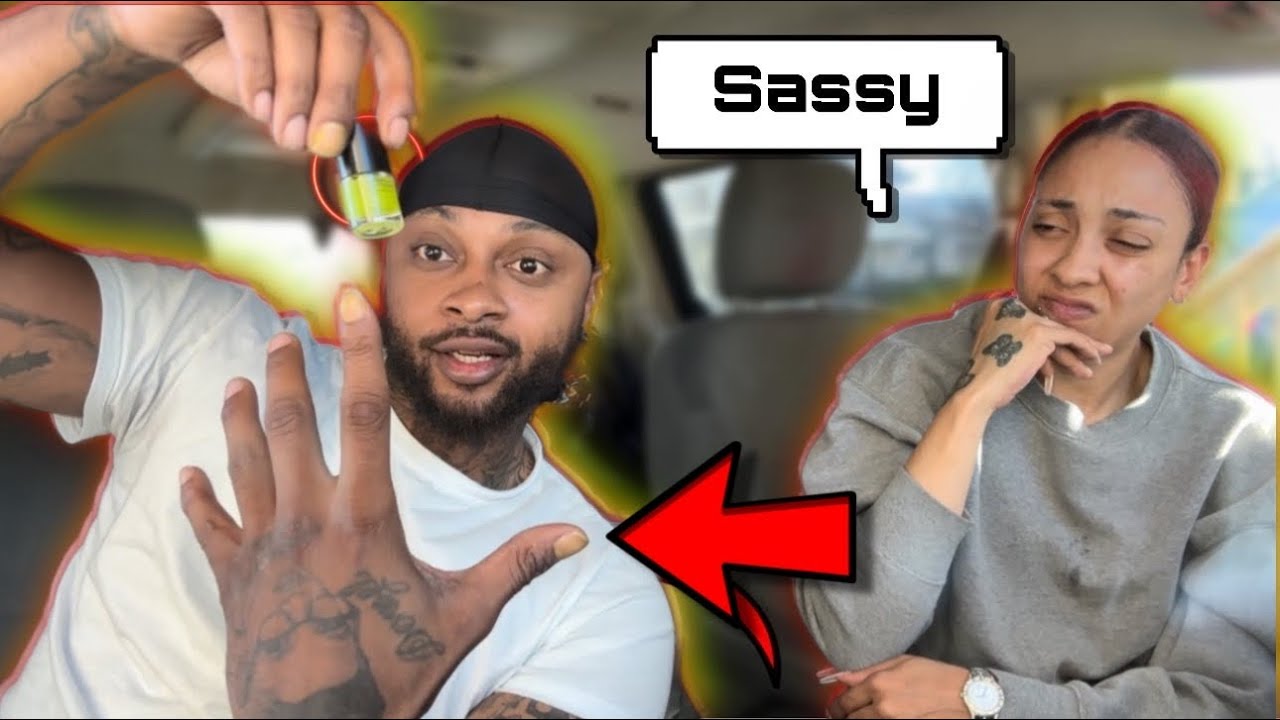 PAINTING MY NAILS IN FRONT  OF MY GIRLFRIEND TO GET HER REACTION (HILARIOUS)