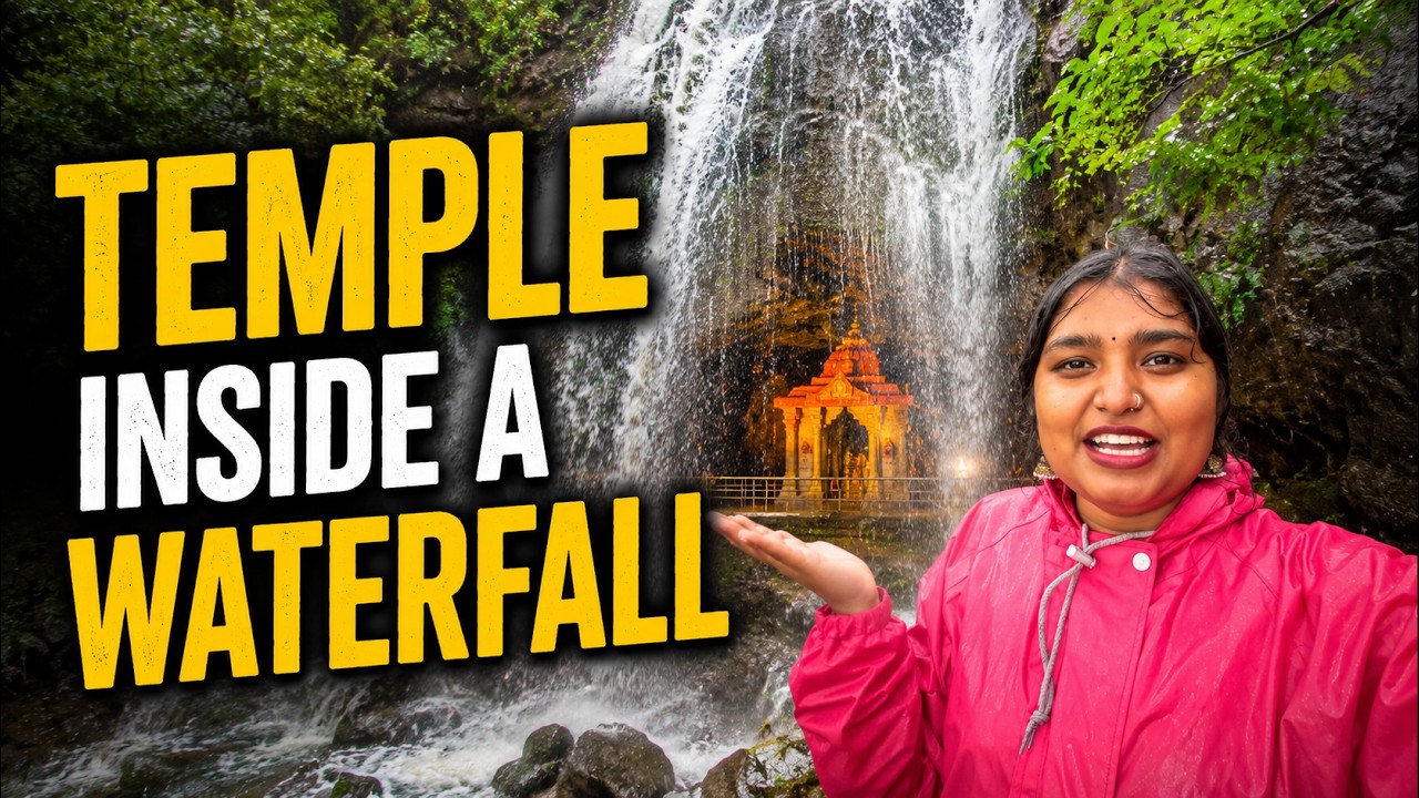 I Found Pune's MOST HIDDEN Waterfall! 😱 Cave Temple Under the Waterfall | Monsoon Secret Spot