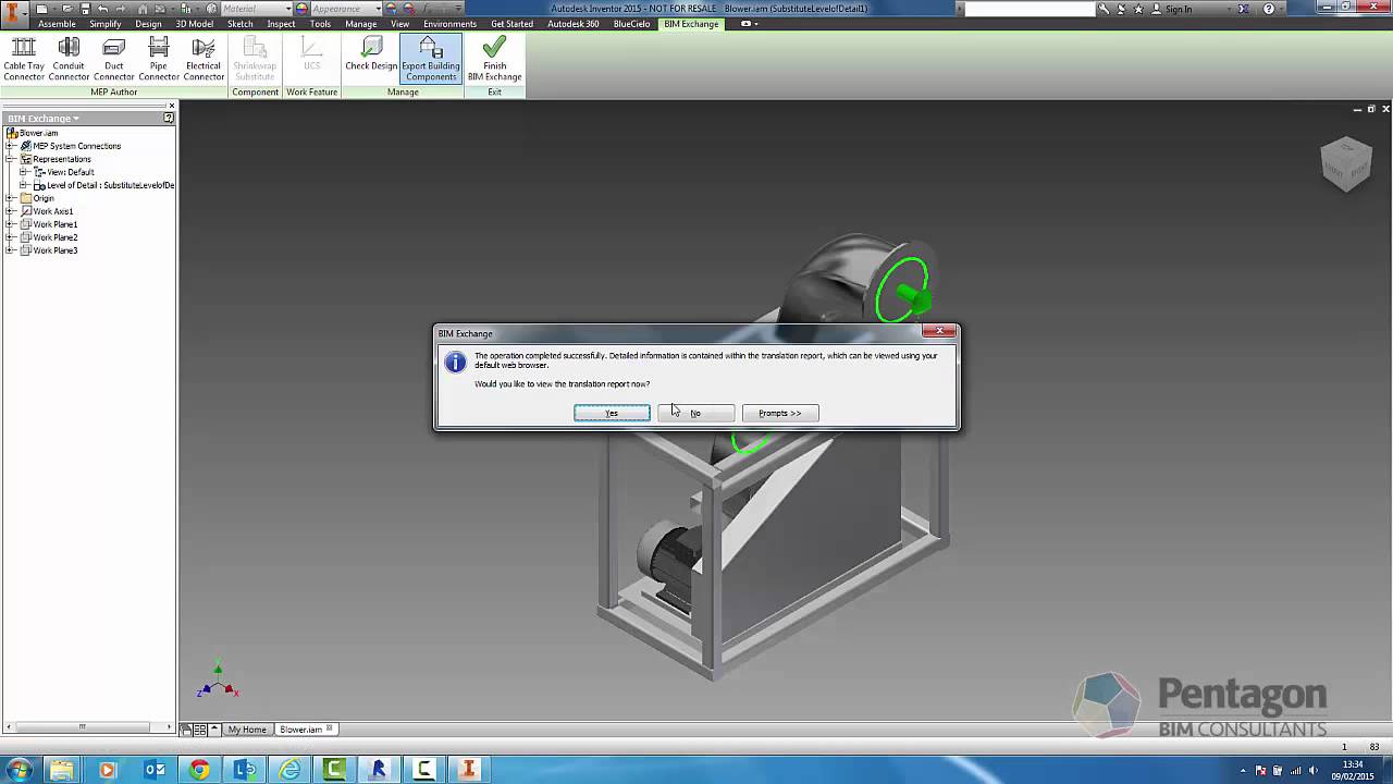 BIM Workflow Inventor objects to Revit