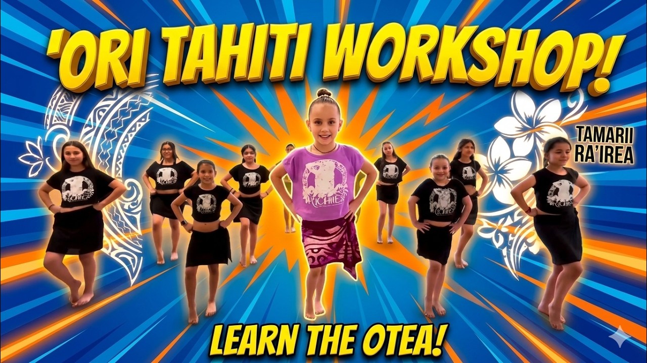 Energetic 'Ori Tahiti Kids & Teens Practice! 🌺 | Tahitian Dance Routine