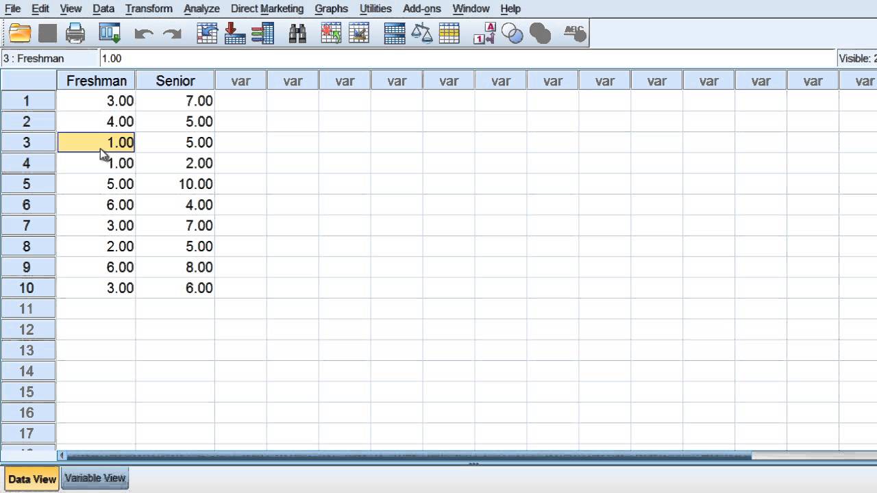 Тест t в SPSS (часть 1) — Зависимые выборки t (Парные выборки t)
