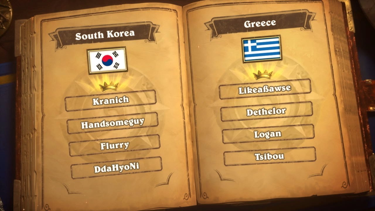 South Korea vs Greece - Group D - Match 1 - Hearthstone Global Games