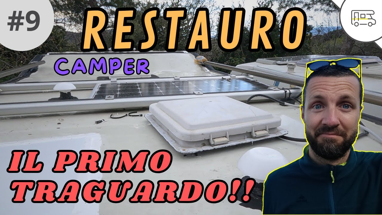 Sigillature tetto camper e finestre imbarcate sul Mizar. Restauro camper fai da te